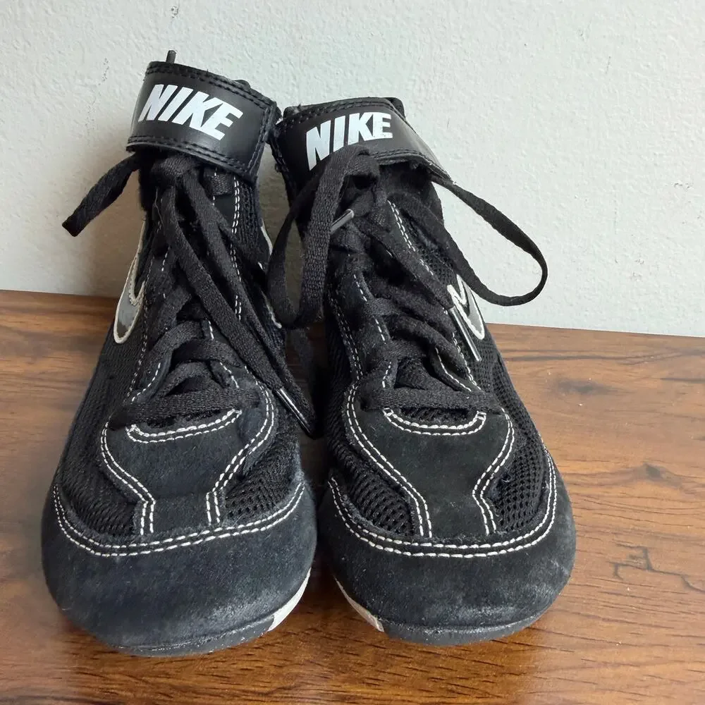 Nike‎ Speed Sweep VII Black Wrestling Shoes Size Y 1